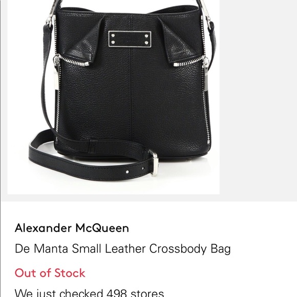 💯%authentic NWT Alexander McQueen blk Caviar bag - Picture 7 of 8